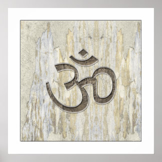 Organic Materials Om Symbol Poster