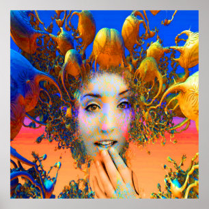 Organic Medusa Poster