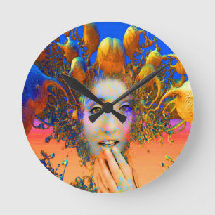 Organic Medusa Round Clock