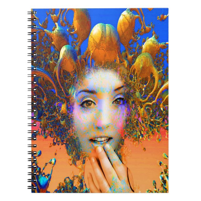 Organic Medusa Spiral Notebook (Front)