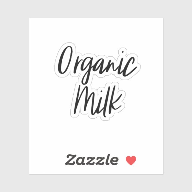 Organic Milk Storage Sticker (Sheet)