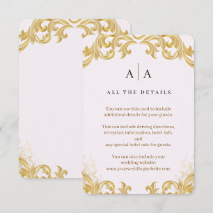 Organic Modern Wedding Enclosure Card