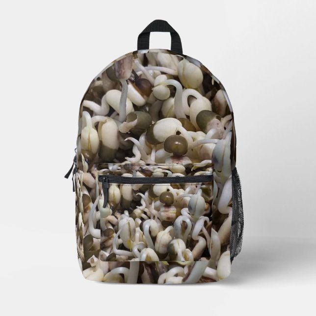 Organic Mung Sprouts – A Nutrient-Packed Superfood Printed Backpack (Front)