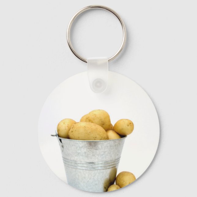 Organic new potatoes key ring (Front)