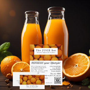 Organic Oranges, Juice Bar Business Card