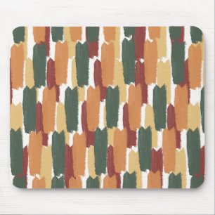 Organic Painted Stripe Modern Mediterranean Hues Mouse Pad