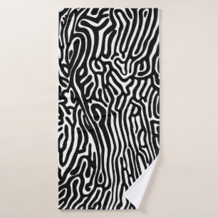 organic pattern abstract background texture nature bath towel