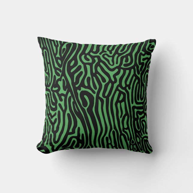 organic pattern abstract background texture nature cushion (Front)