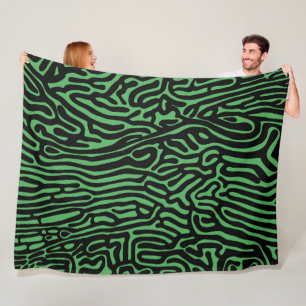 organic pattern abstract background texture nature fleece blanket