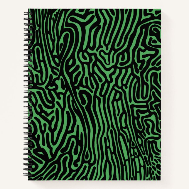 organic pattern abstract background texture nature notebook (Front)
