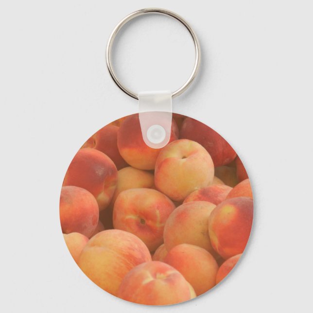 organic peaches key ring (Front)