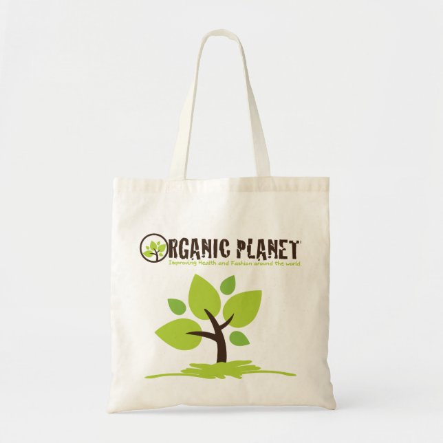 Organic Planet Reusable Canvas Bags (Front)
