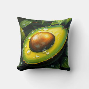 Organic Raingrown Avocado with Dewdrops Cushion