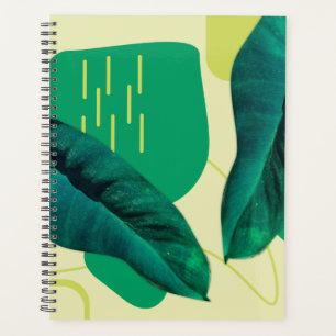 Organic Realistic Leaf Collage Greenery Botanical Planner