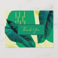 Organic Realistic Leaf Collage Greenery Thank You