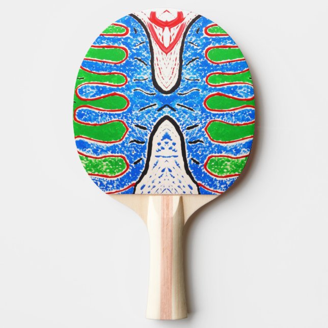 "Organic Reflex" – Artistic Ping Pong Paddle (Front)