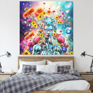 Organic Robot Canvas Print