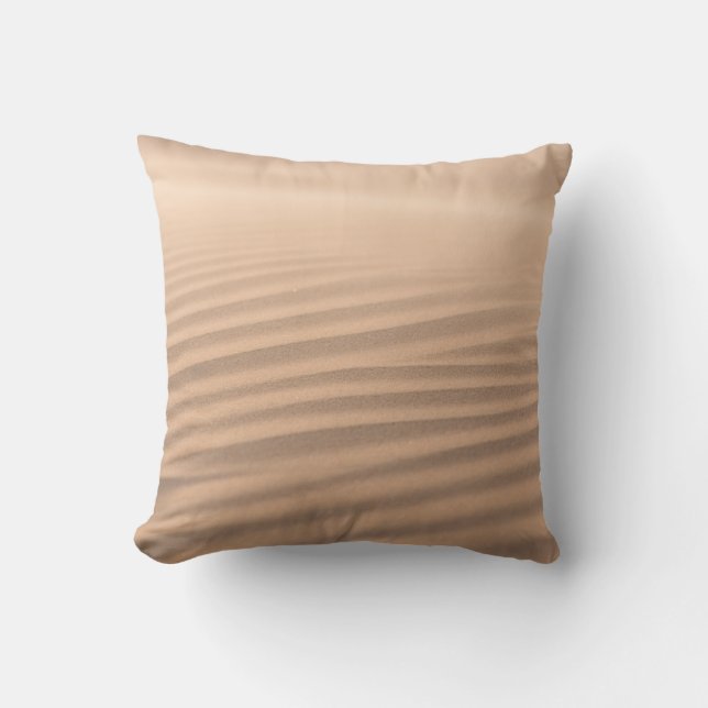 Organic Sandstone Desert Ripple Texture Abstract  Cushion (Front)