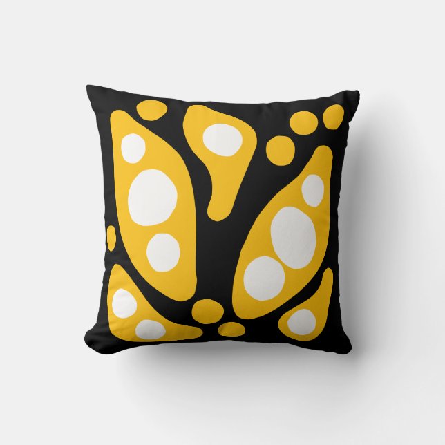 Organic shapes abstract flow cushion (Front)