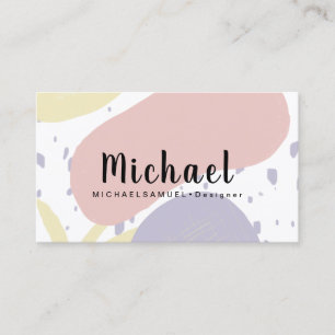 Organic Shapes Architecture Hair Salon Designer Business Card