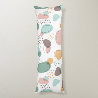 Organic shapes modern seamless pattern body cushion