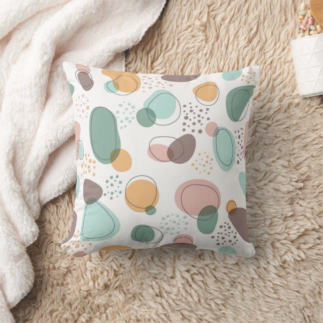 Organic shapes modern seamless pattern cushion (Blanket)