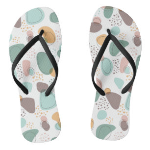 Organic shapes modern seamless pattern jandals