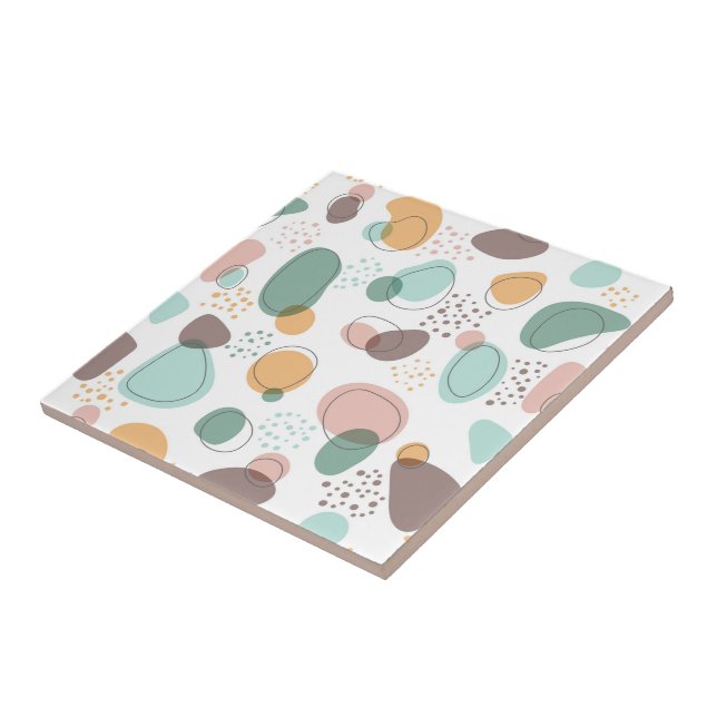 Organic shapes modern seamless pattern tile (Side)