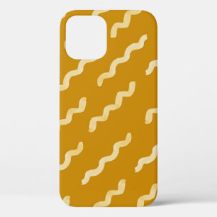 Organic shapes naive pattern. Abstract watercolor iPhone 12 Case