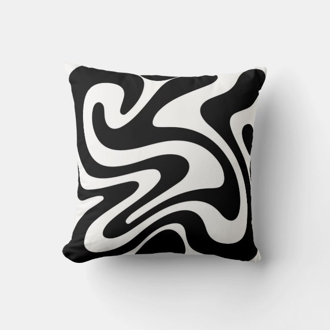 Organic shapes seamless pattern cushion (Front)