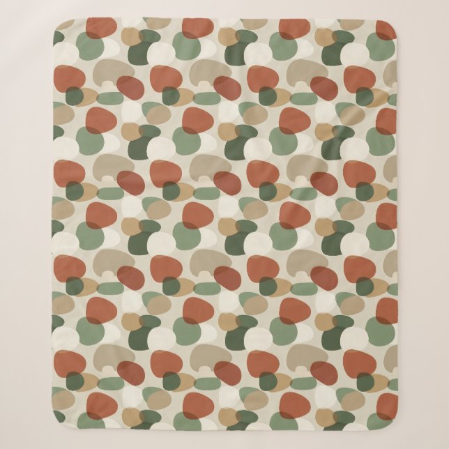 Organic Shapes Sherpa Blanket (Front)