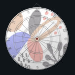 Organic Shapes Sun Floral Art Pattern Dartboard<br><div class="desc">Designed by Dream Big Digital Design</div>