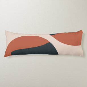 Organic Shapes Warm Tones Modern Body Cushion