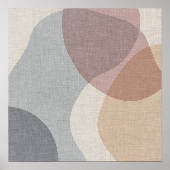 Organic Silence Minimalist Design Poster (Front)