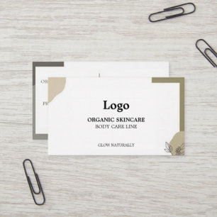 Organic Skincare Business Card