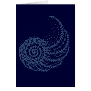 Organic spiral blue