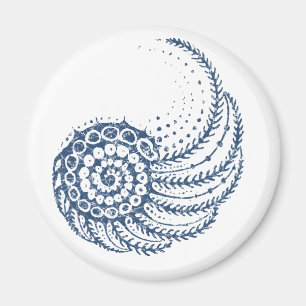 Organic spiral blue magnet