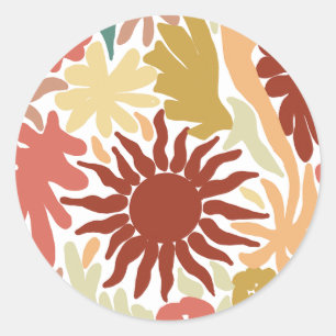 ORGANIC SUN CLASSIC ROUND STICKER