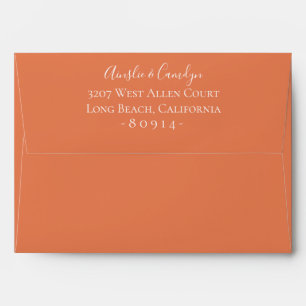Organic Sunset Personalised Return Address Envelope