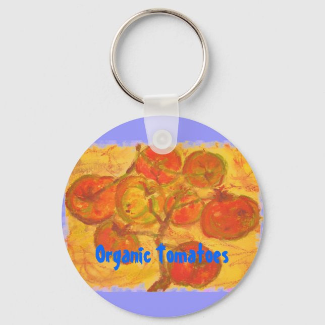 Organic Tomatoes Key Ring (Front)