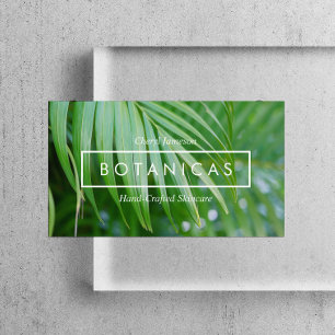 Organic Tropical Leaves Skin Care, Spa, Salon Business Card