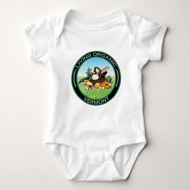 Organic Vermont Baby Bodysuit (Front)