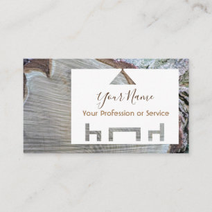 Organic wood for interior design and carpentry! bu business card