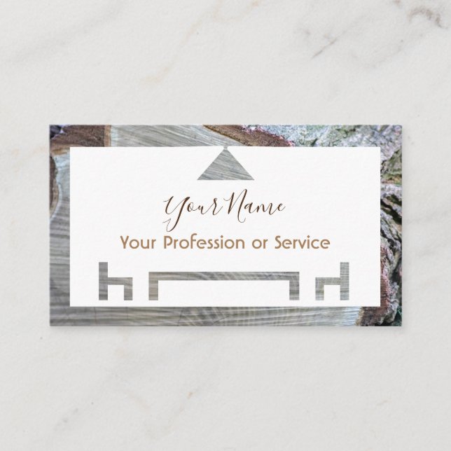 Organic wood for interior design and furniture! bu business card (Front)