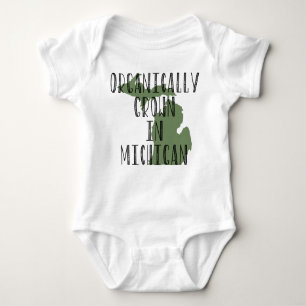 Organically Grown in Michigan Baby Bodysuit