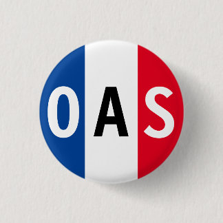Organisation Armée Secrète 3 Cm Round Badge