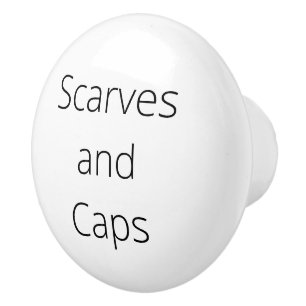 Organisation Decor, scarves and caps Ceramic Knob