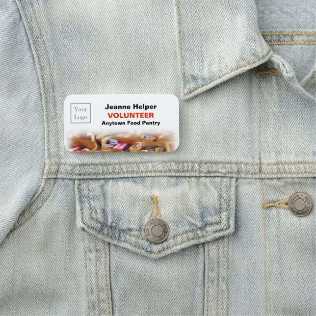 Organisation or Charity Logo Name Tag (In Situ)