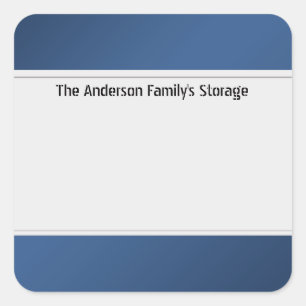 Organise Clean Labels One Colour Blue