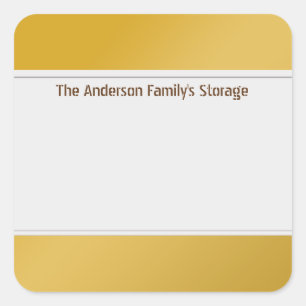 Organise Clean Labels One Colour Golden